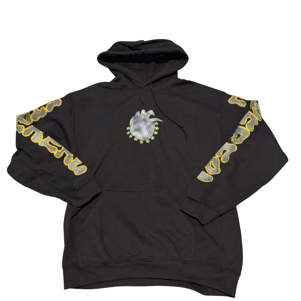 Gildan Heavy Blend Black Disco Ball‎ SNOT Ethereal Tour Hoodie Mens Medium - Picture 9 of 11